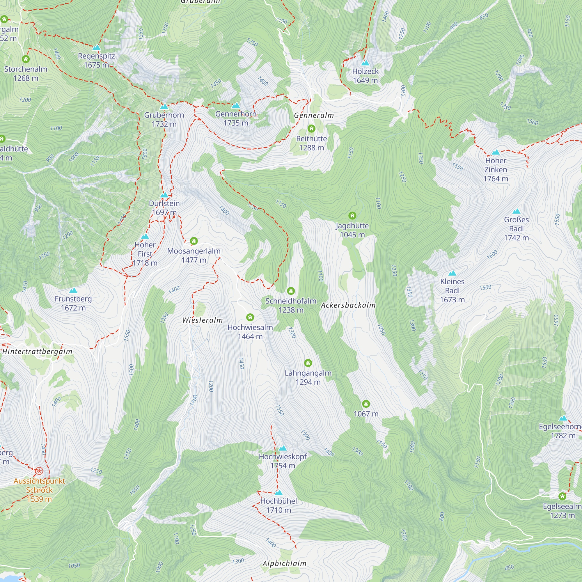 Schneidhofalm map
