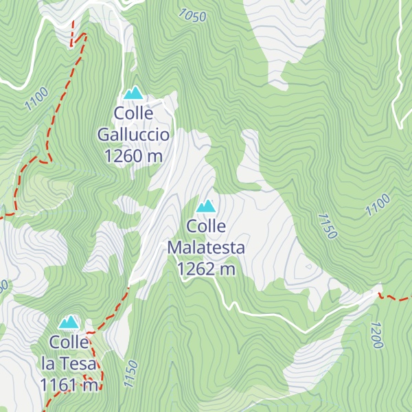 Map of Colle Malatesta