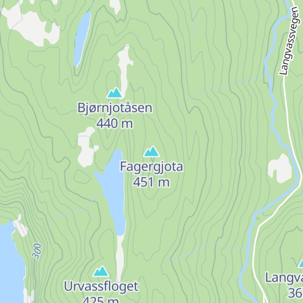Map of Fagergjota