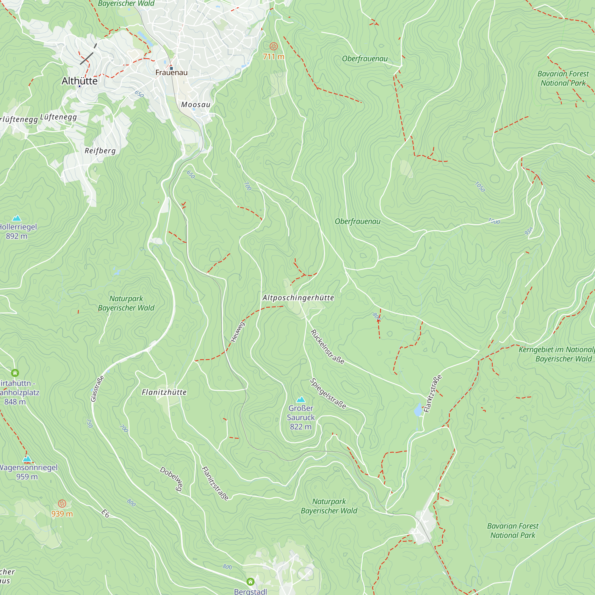 Altposchinger Hütte map