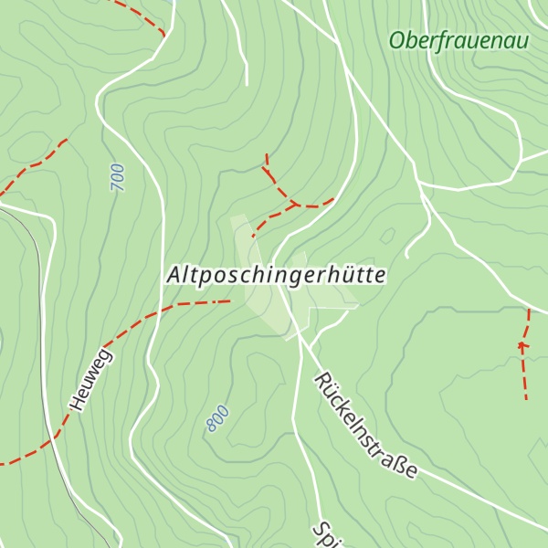 Map of Altposchinger Hütte