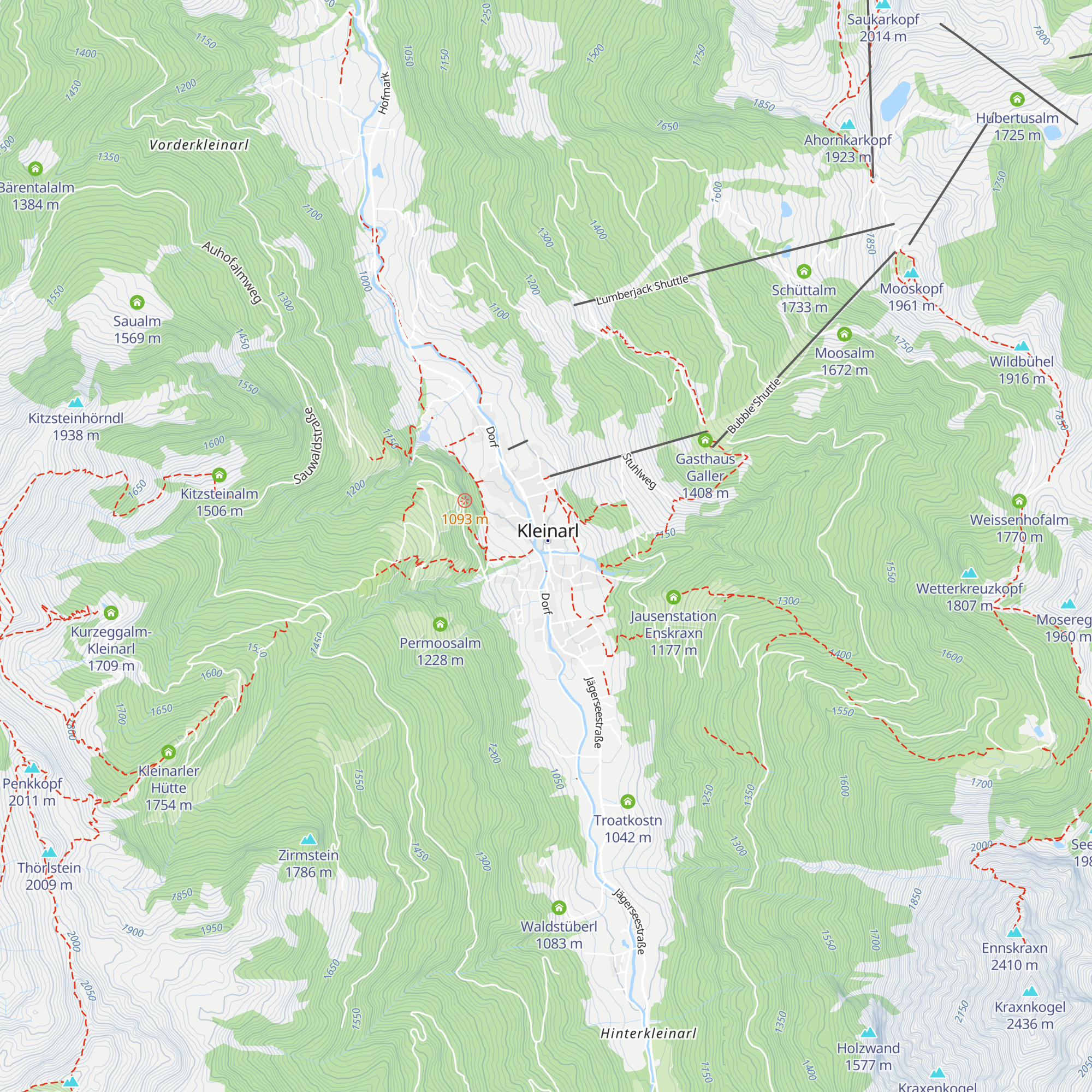Tourismusverband Kleinarl map