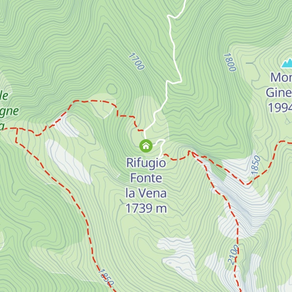 Map of Rifugio Fonte la Vena