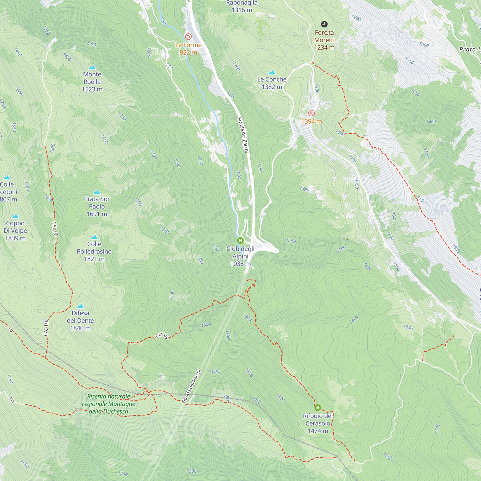 Club degli Alpini map