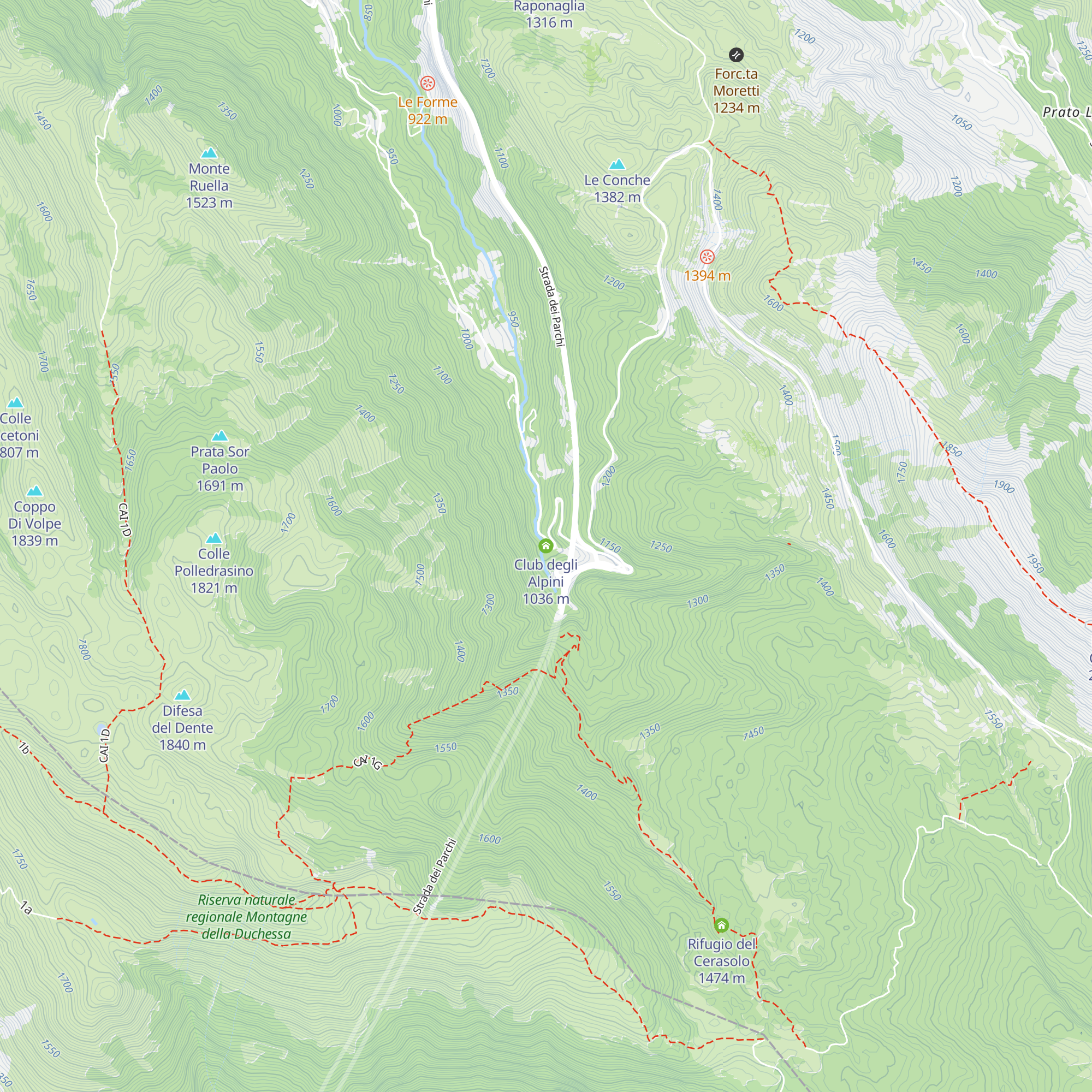 Club degli Alpini map