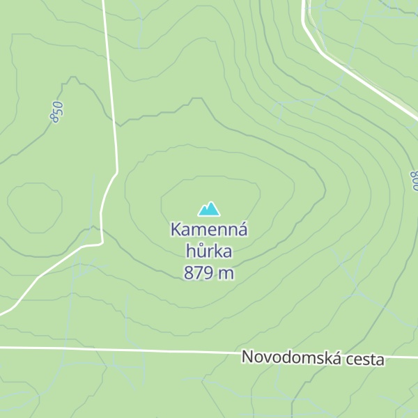 Map of Kamenná hůrka