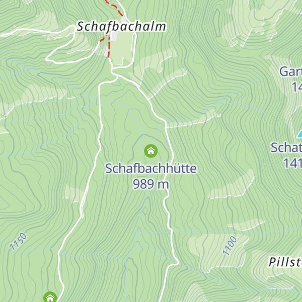 Map of Schafbachhütte