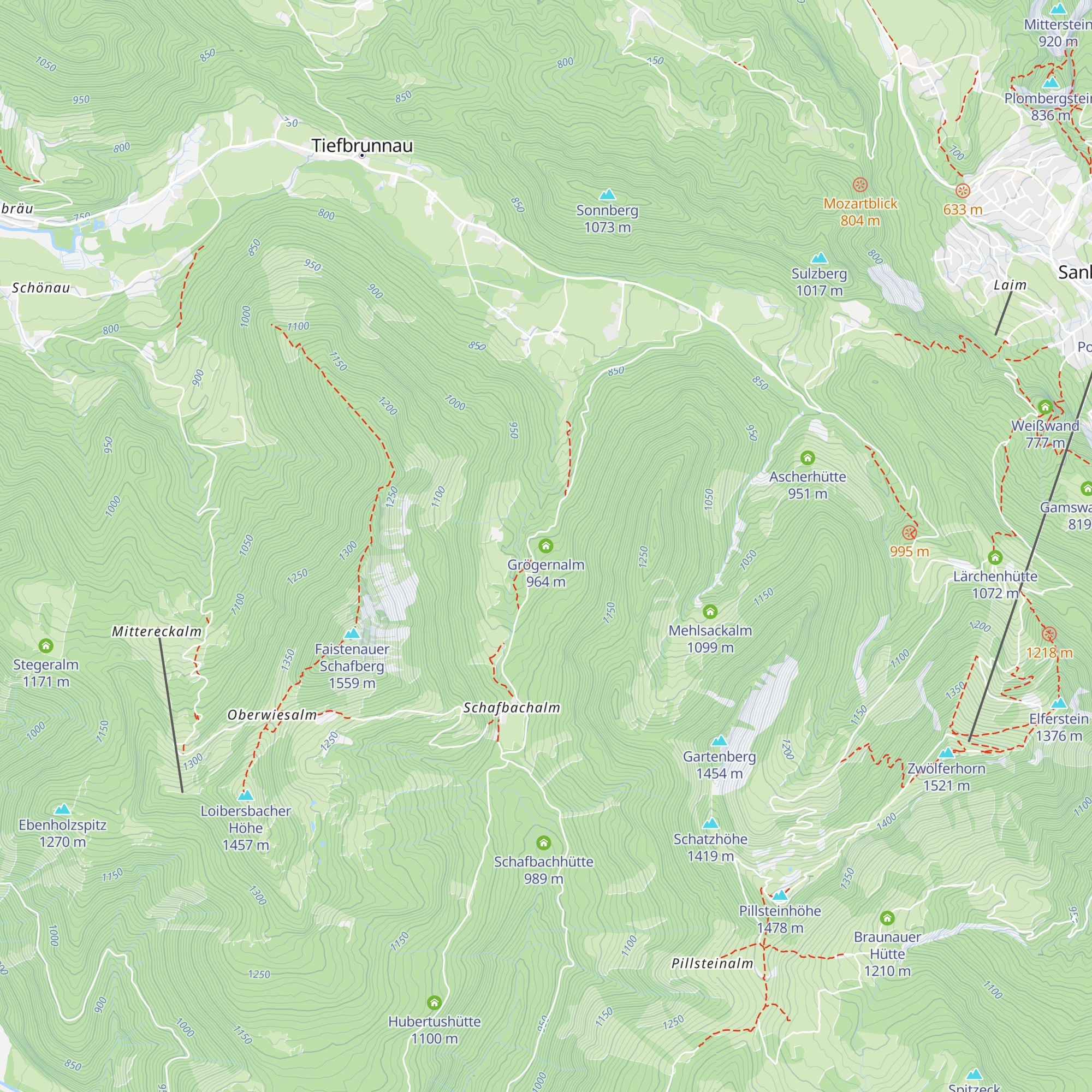 Grögernalm map