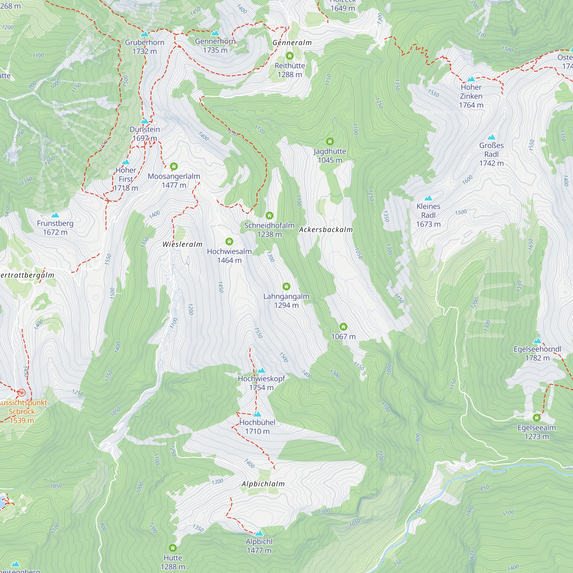 Lahngangalm map