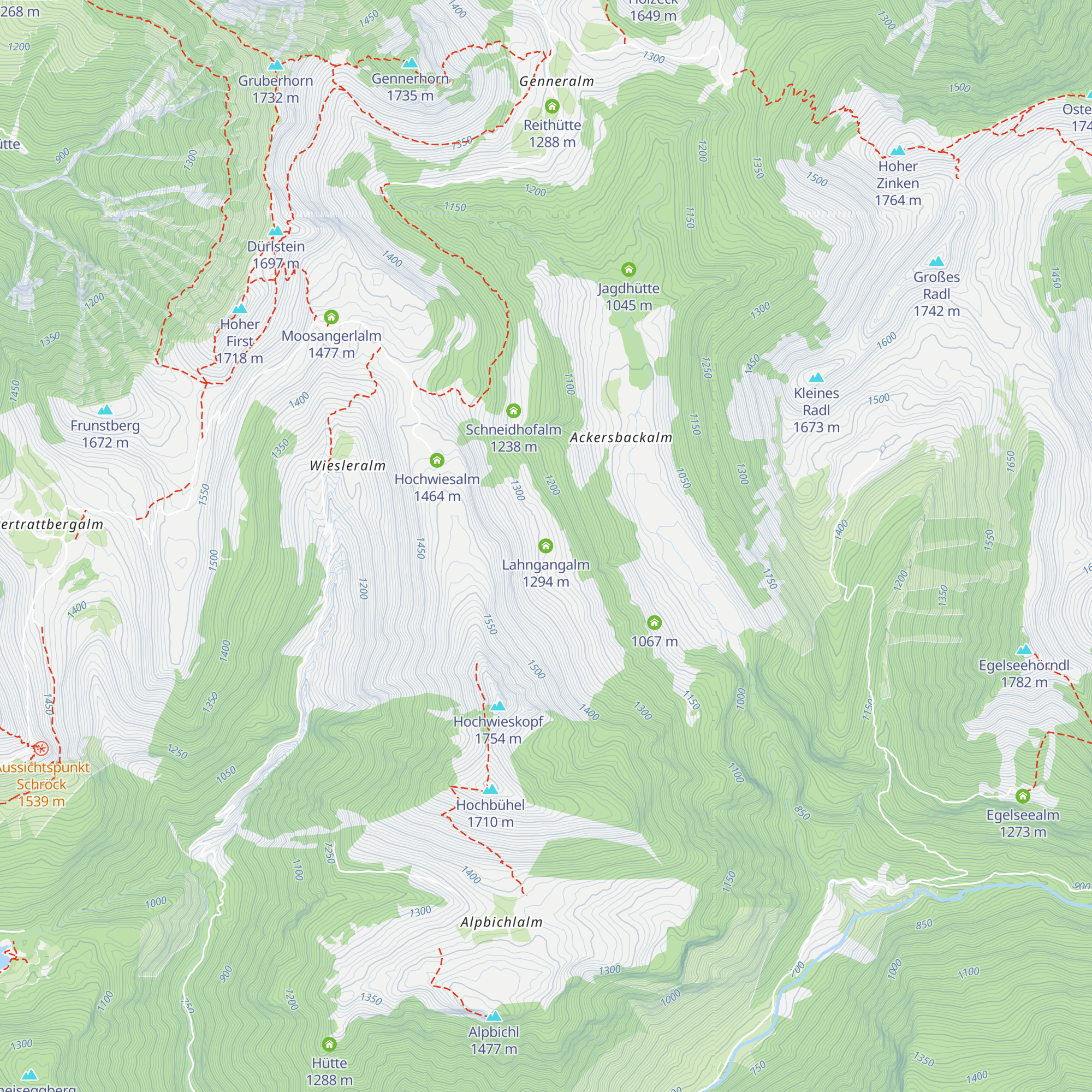 Lahngangalm map