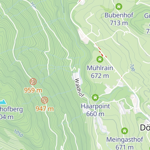 Map of Waldhofhäusl