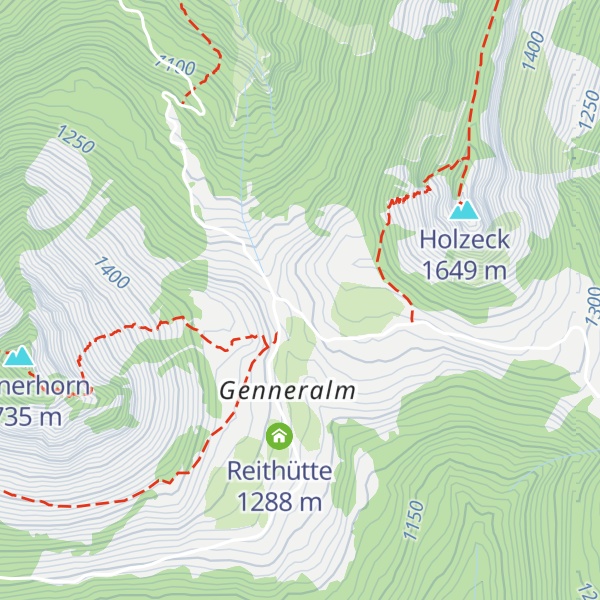 Map of Posch'nhütte