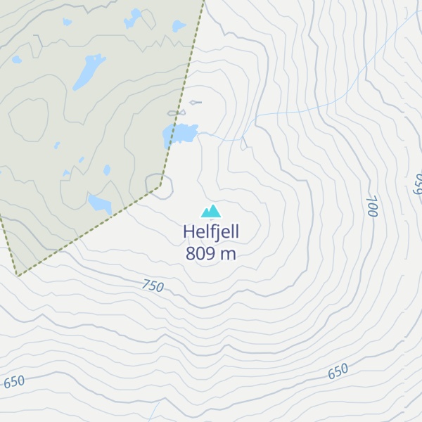 Map of Helfjell