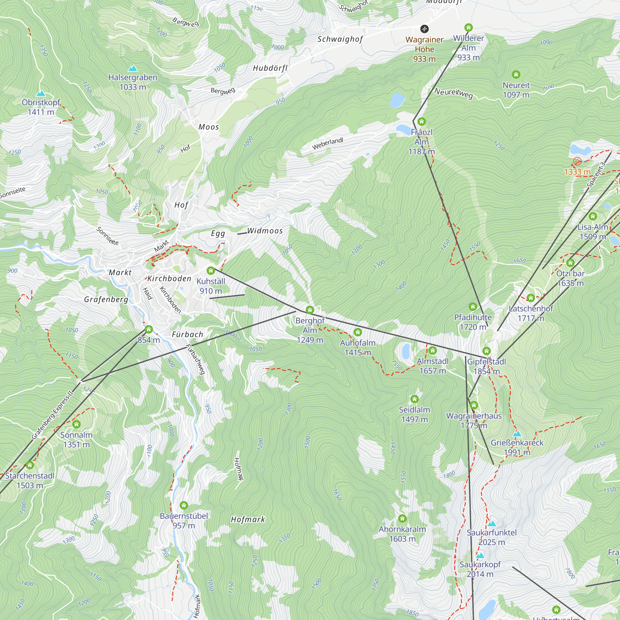 Berghof Alm map