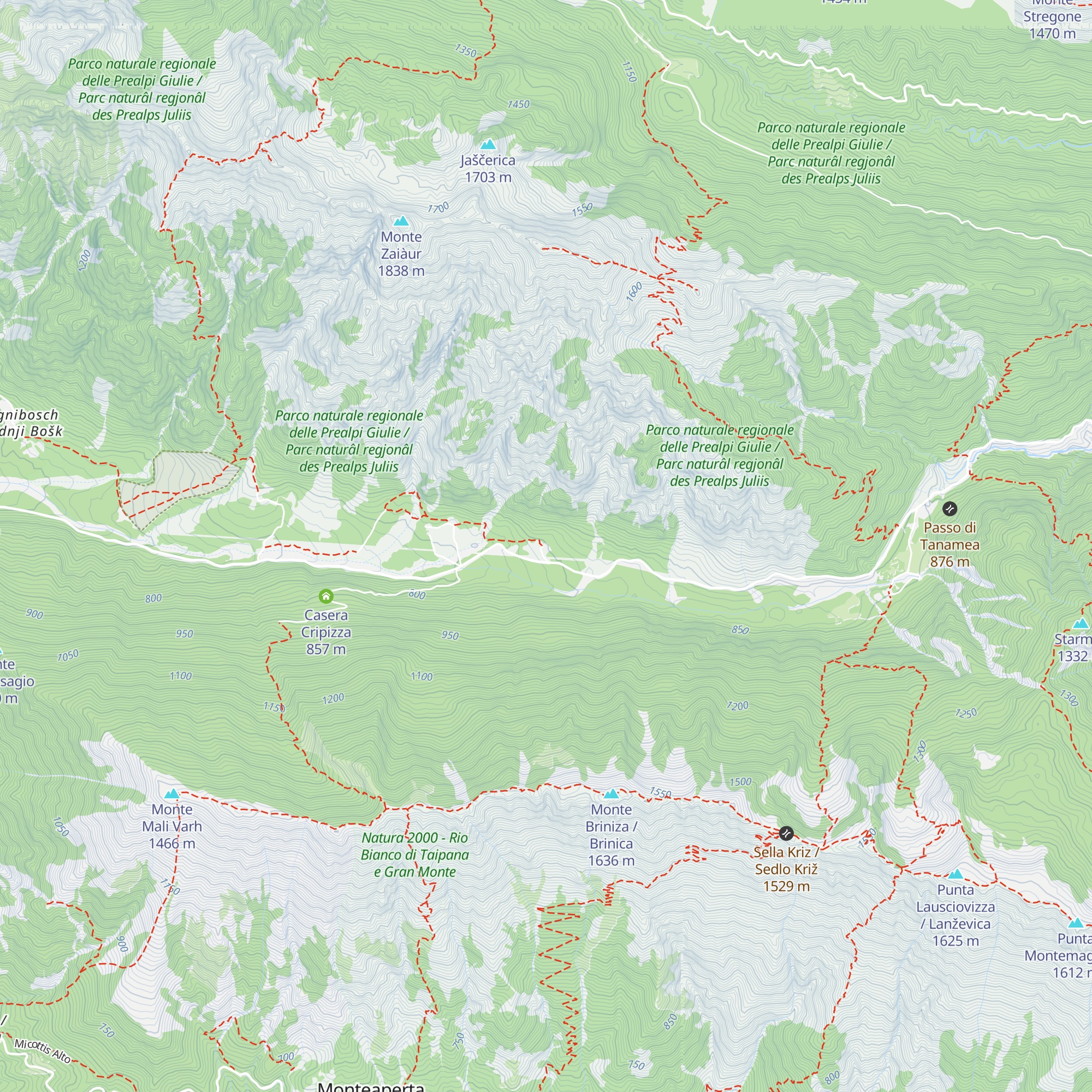 Rifugio Pian dei Ciclamini map