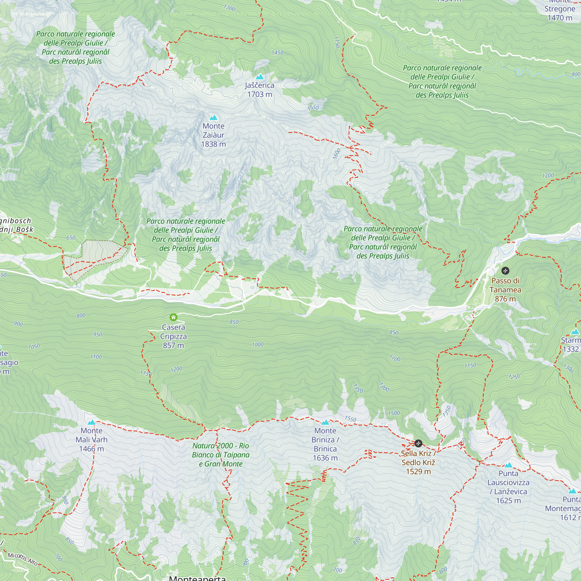 Rifugio Pian dei Ciclamini map
