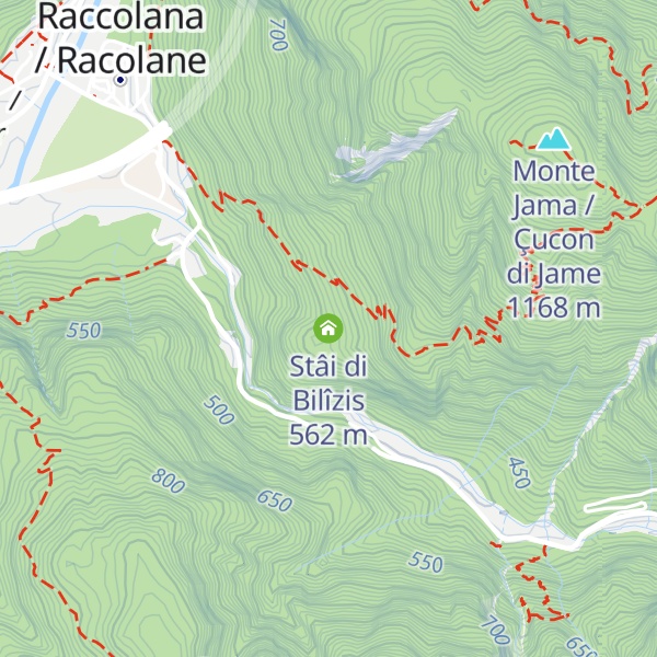 Map of Stâi di Bilîzis