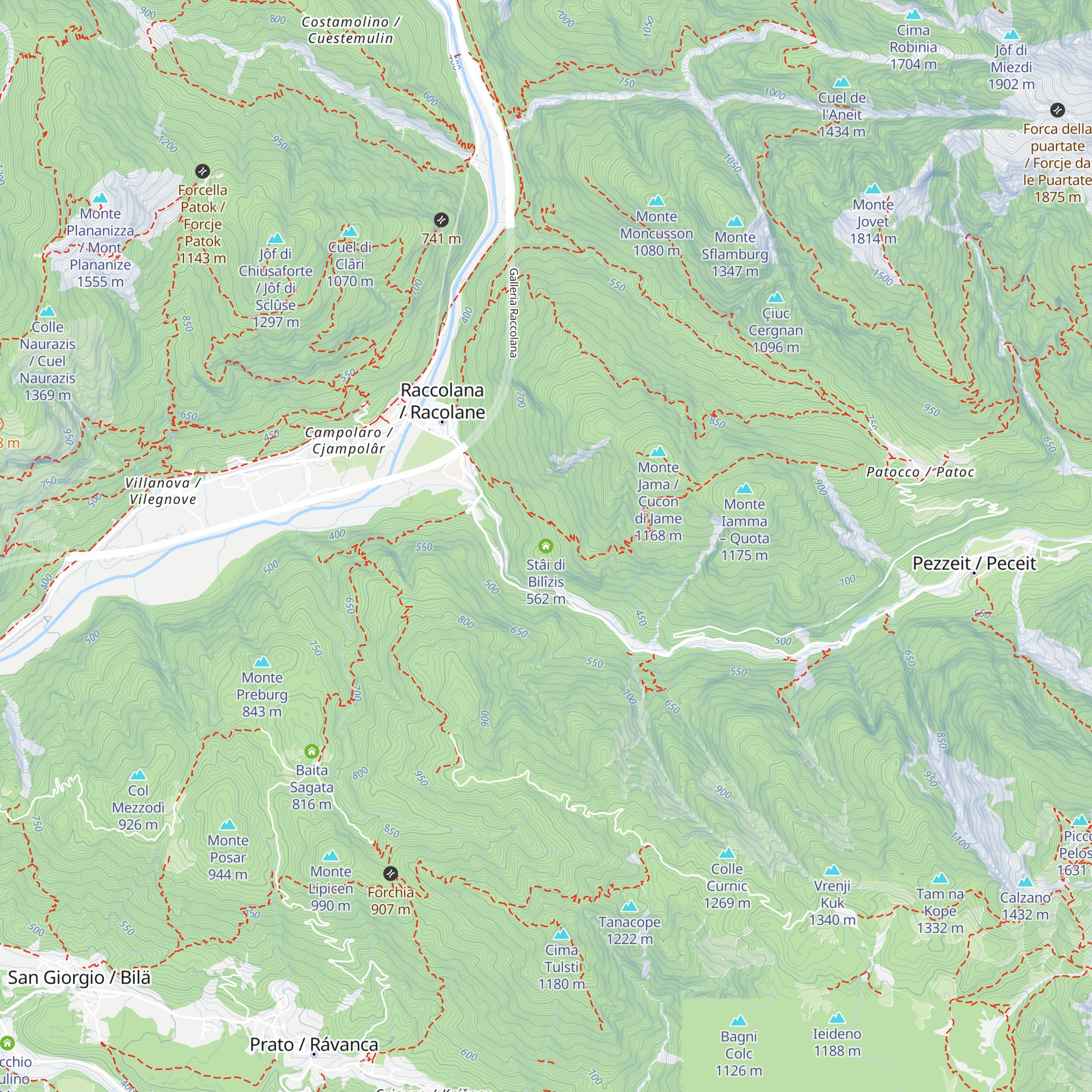 Stâi di Bilîzis map