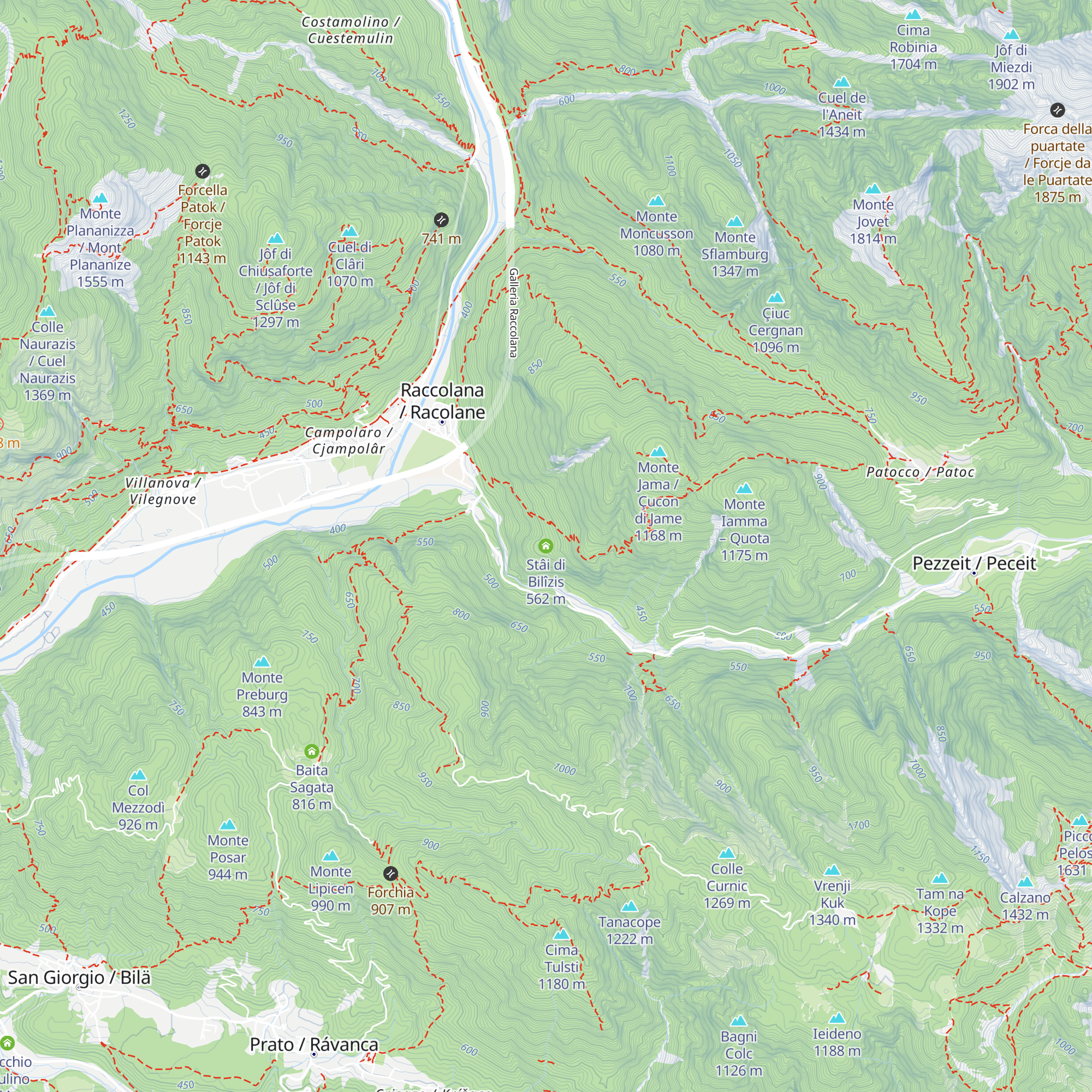 Stâi di Bilîzis map