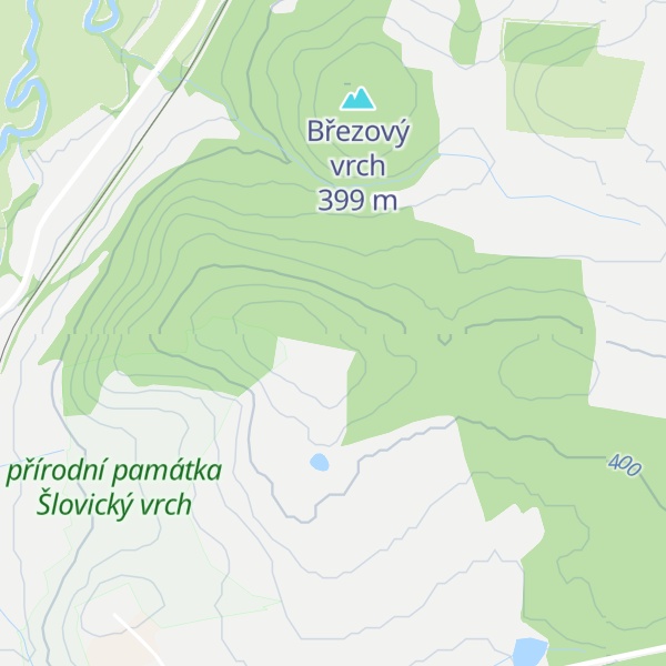 Map of Šlovický vrch
