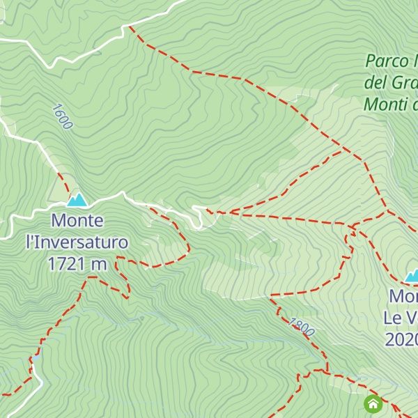Map of Rifugio Inversaturo