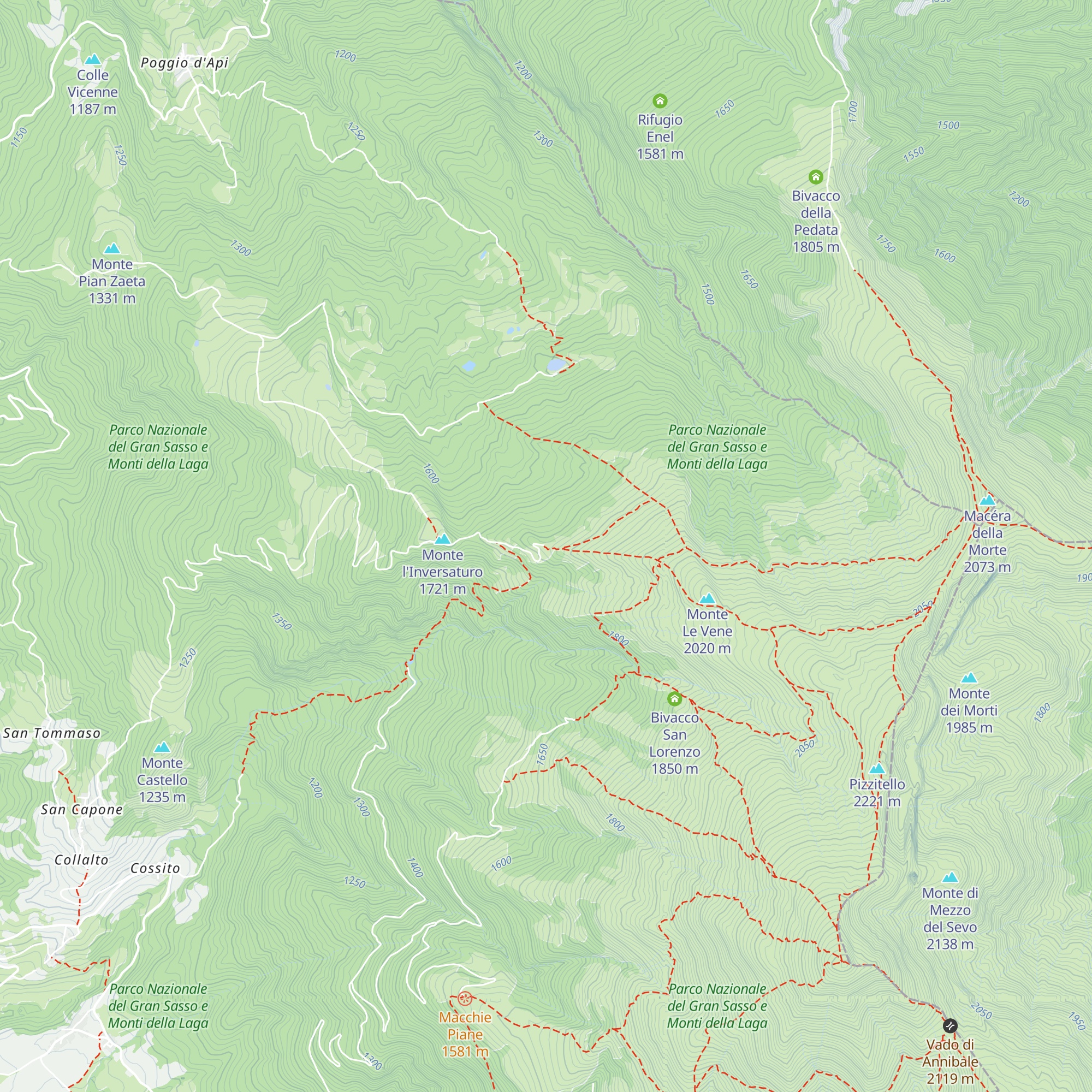 Rifugio Inversaturo map