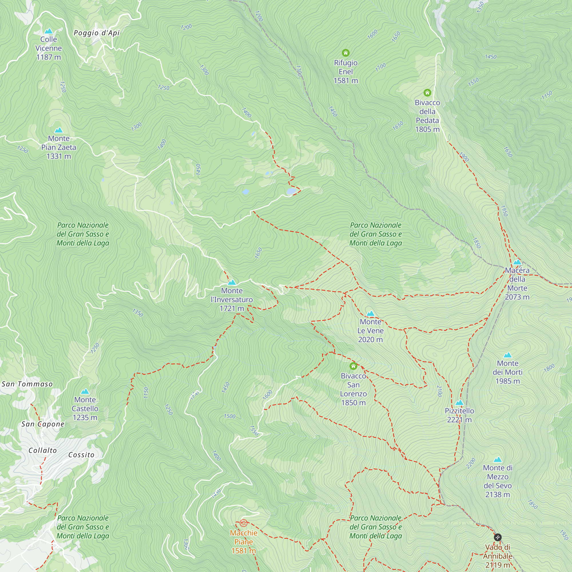 Rifugio Inversaturo map