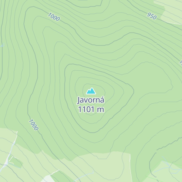 Map of Javorná