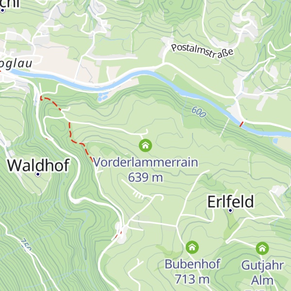 Map of Vorderlammerrain