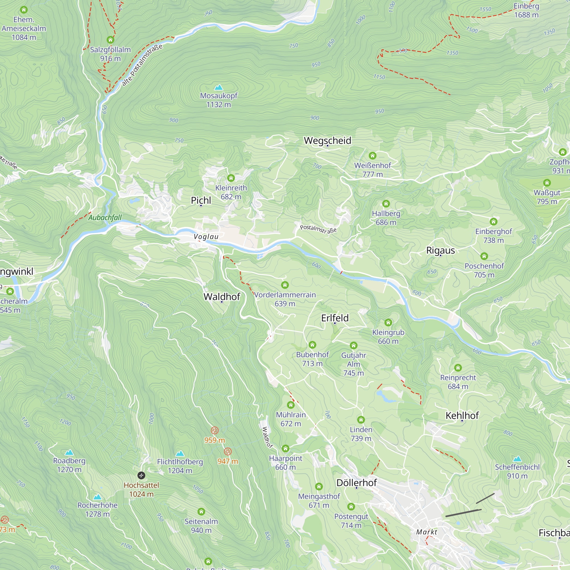 Vorderlammerrain map