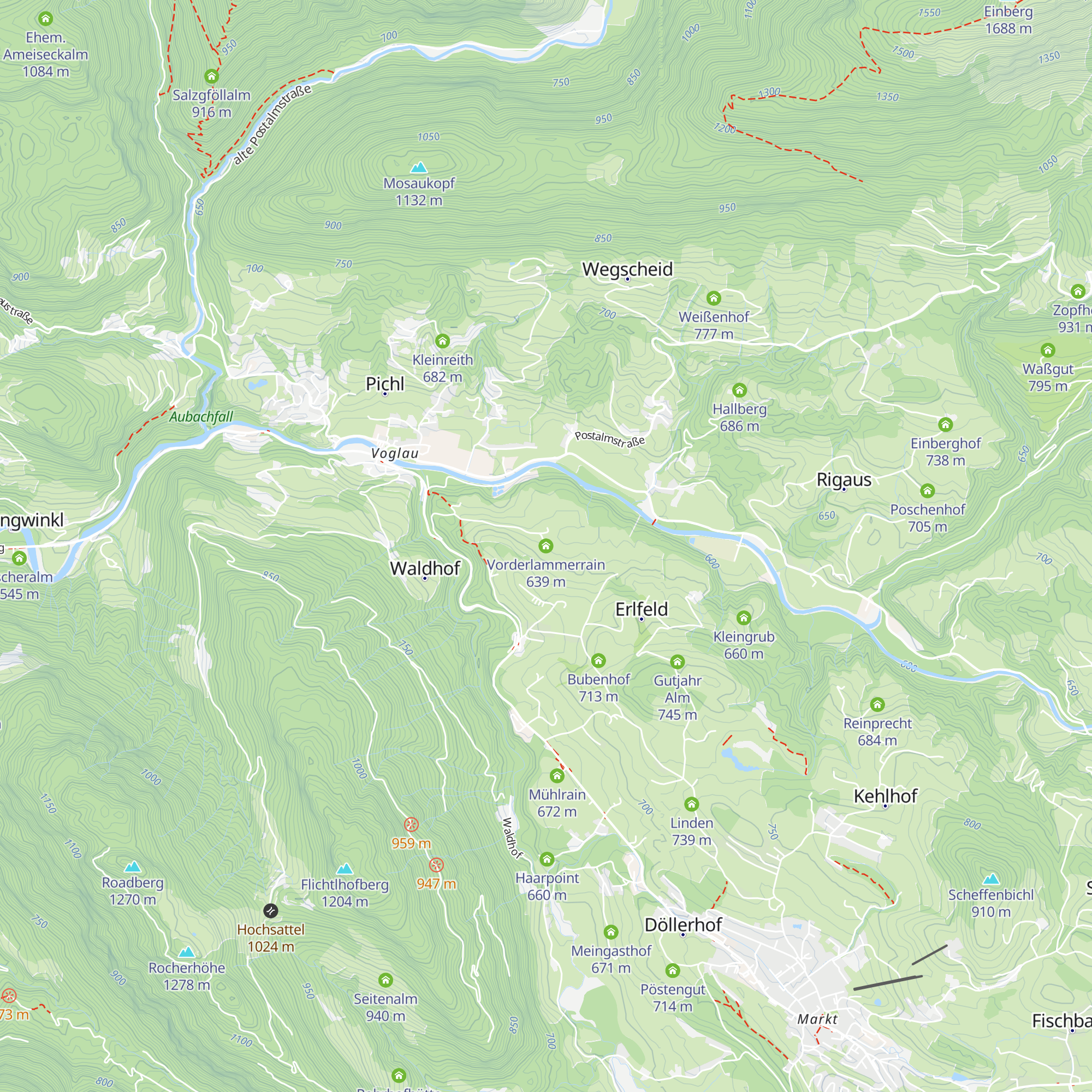 Vorderlammerrain map