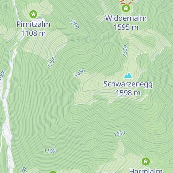 Map of Schwarzeneggalm