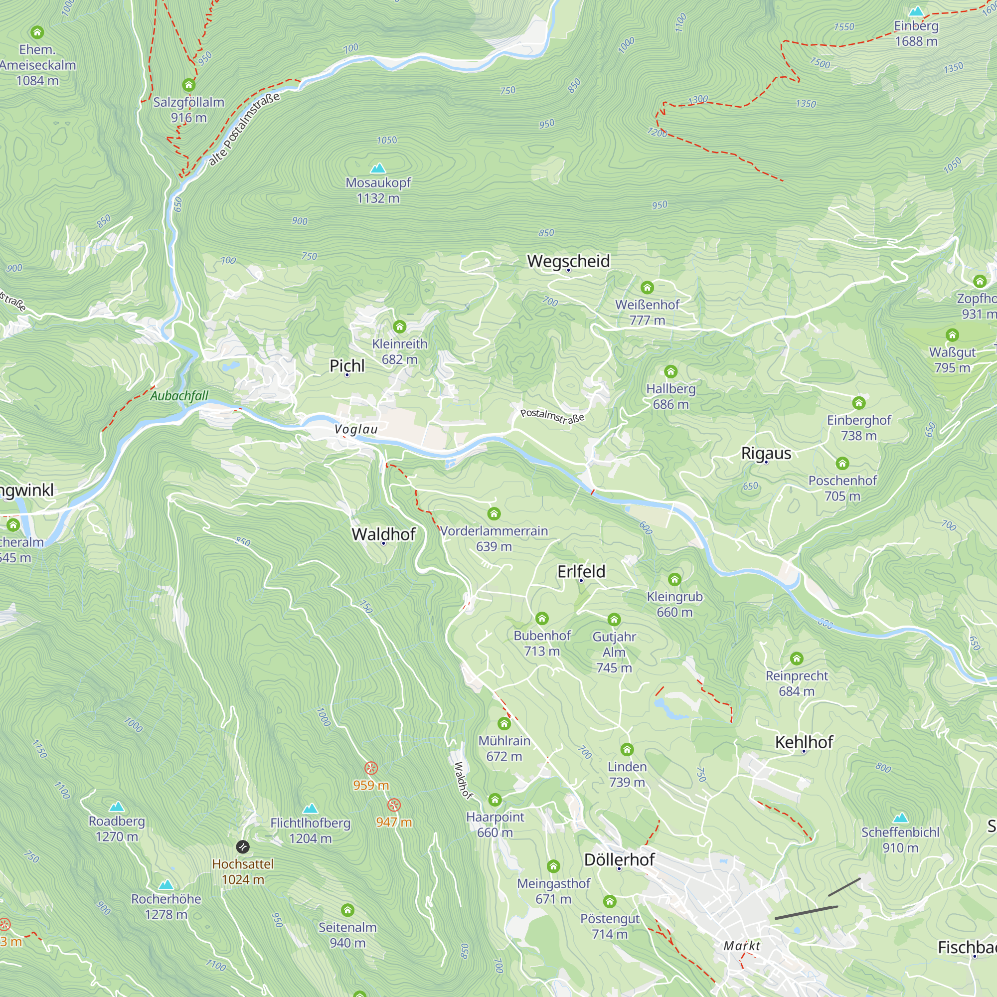 Hinterlammerrain map
