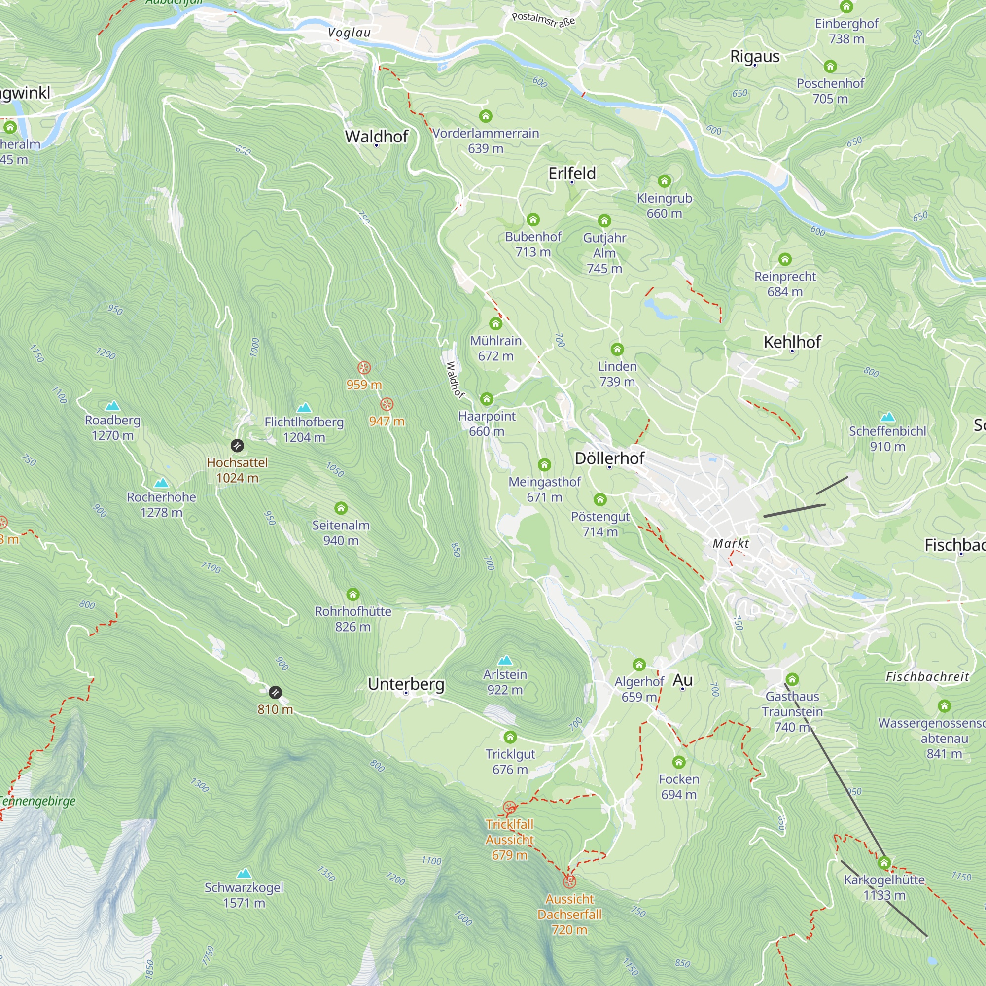 Flichtlhof map
