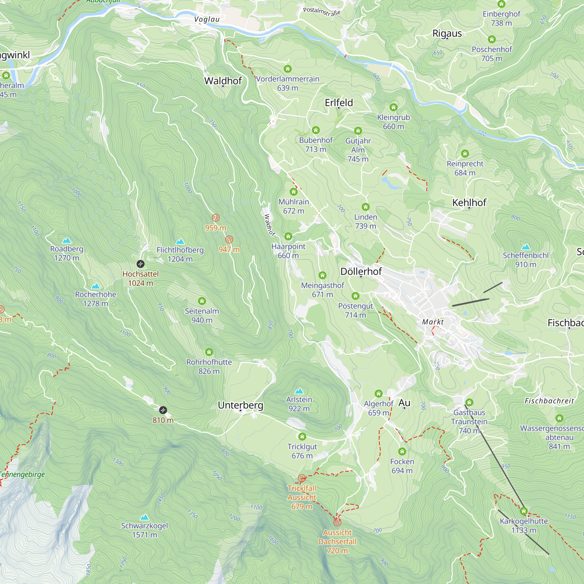 Flichtlhof map