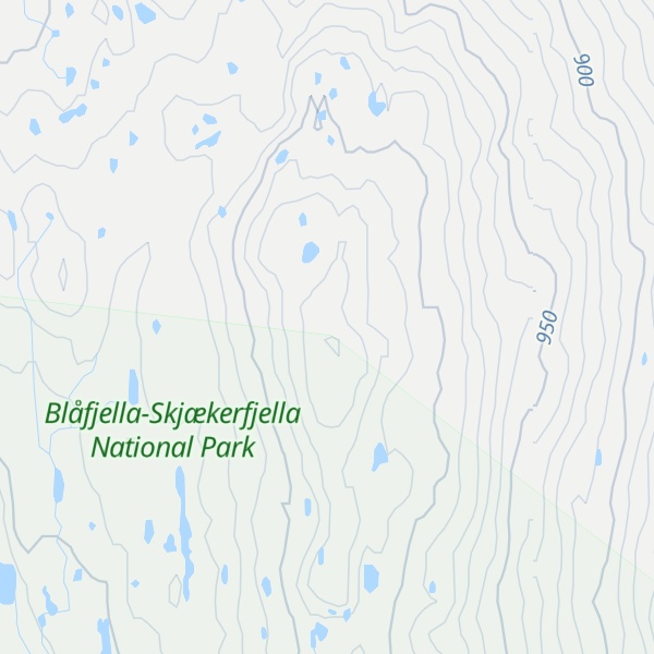 Map of Østre Brandsfjell