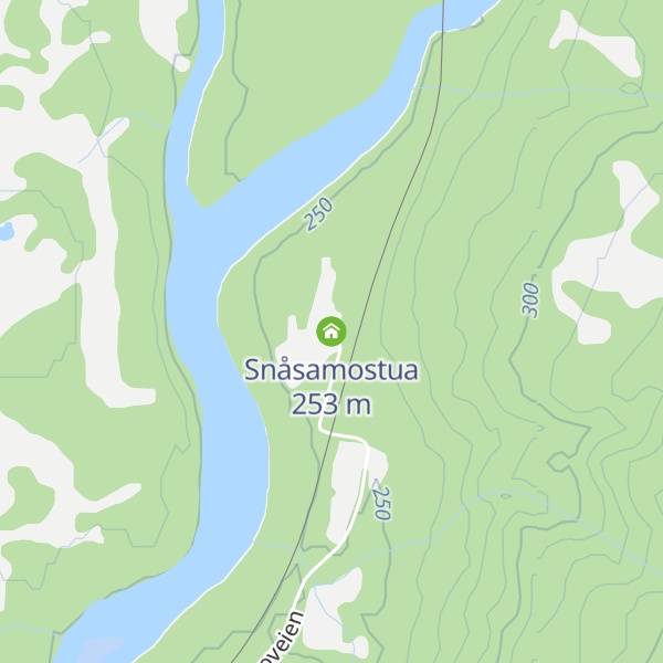 Map of Snåsamostua
