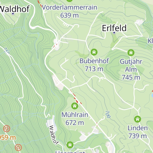 Map of Niederweg