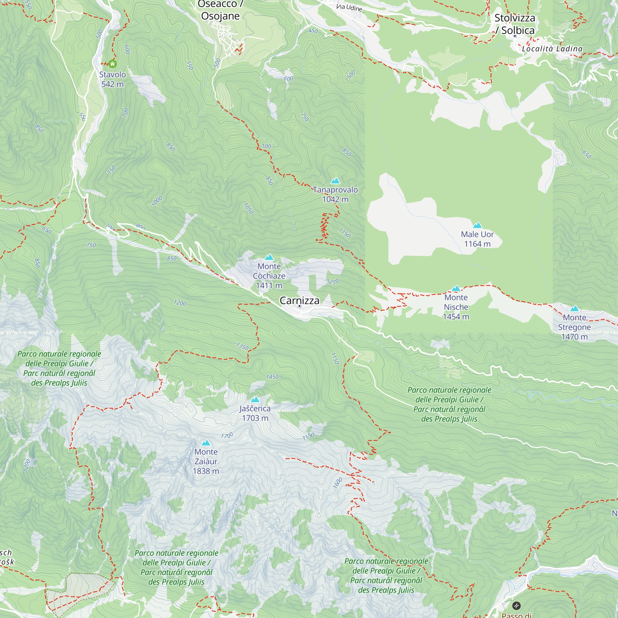 Baita al Botton d'Oro map