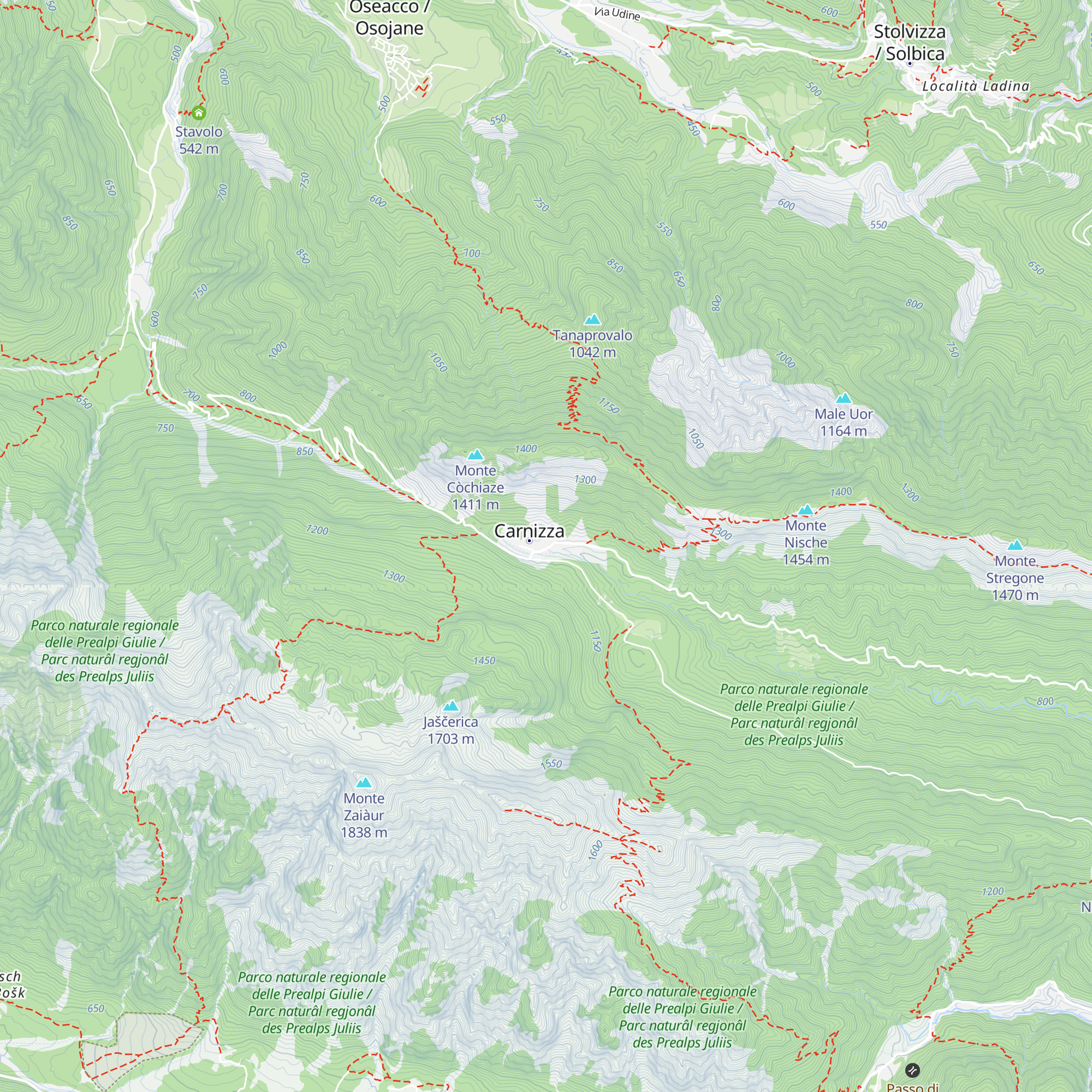 Baita al Botton d'Oro map