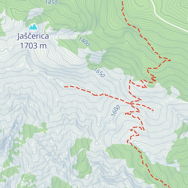 Map of Monte Zaiavor