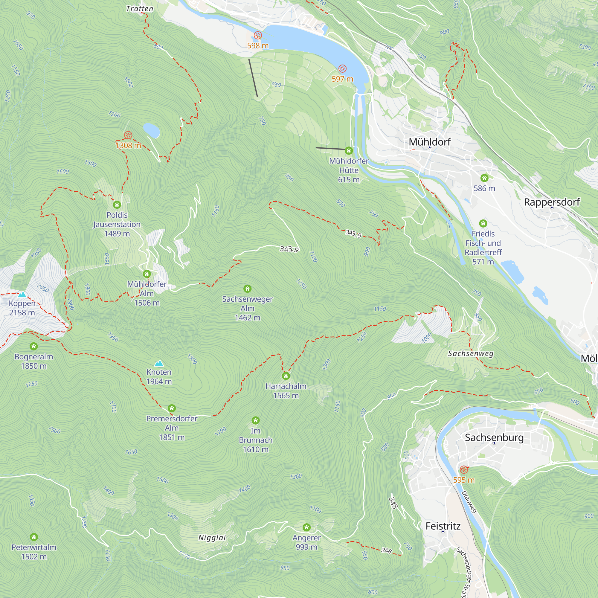 Kollermooshütte Jhtt. map