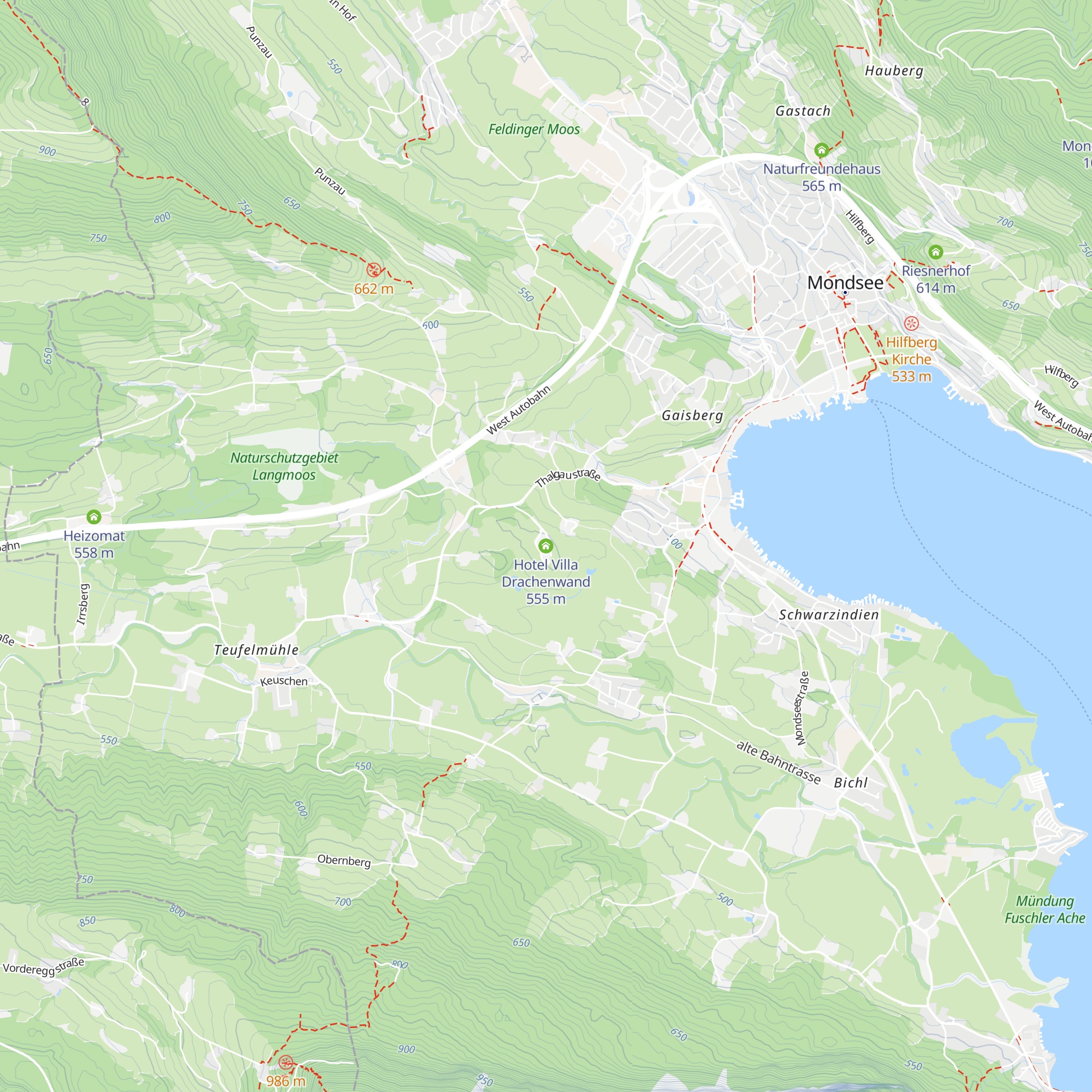 Hotel Villa Drachenwand map