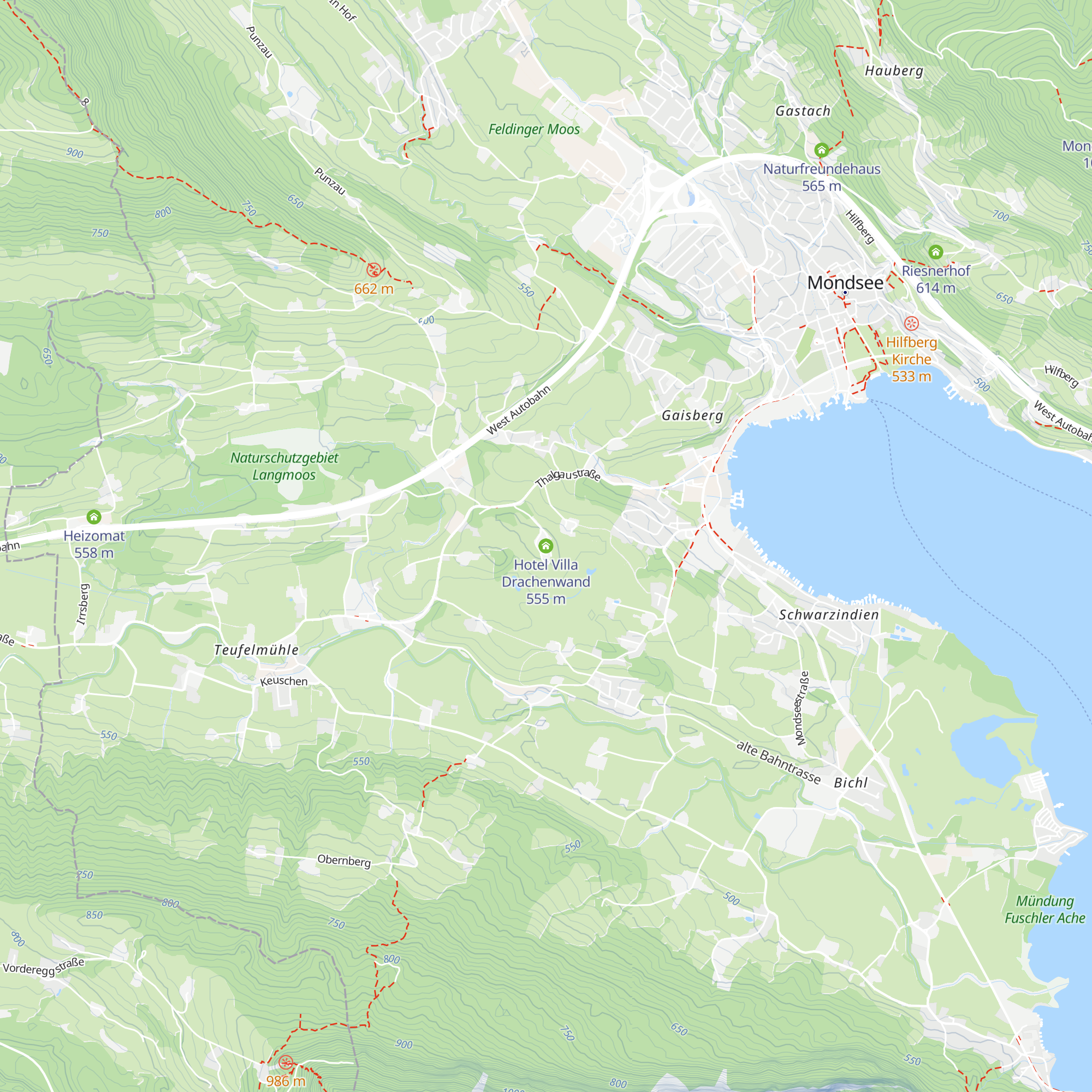 Hotel Villa Drachenwand map