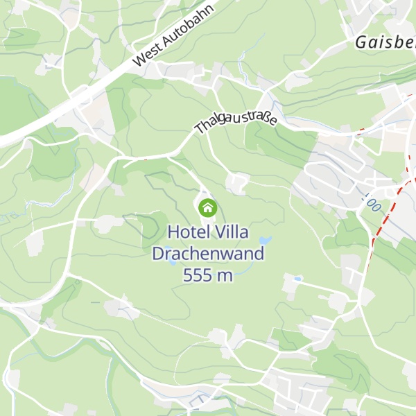 Map of Hotel Villa Drachenwand