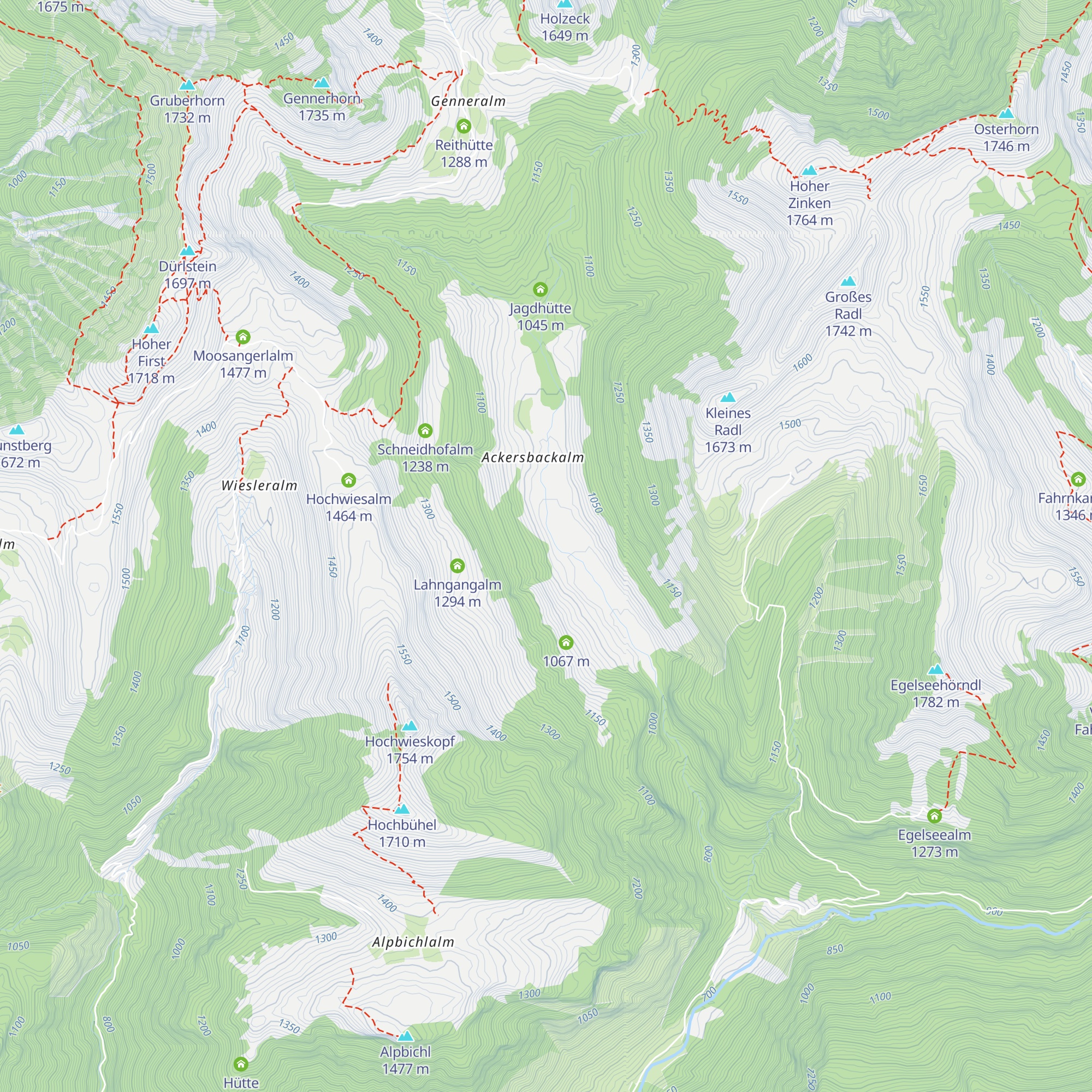 Wiesbachhütte map