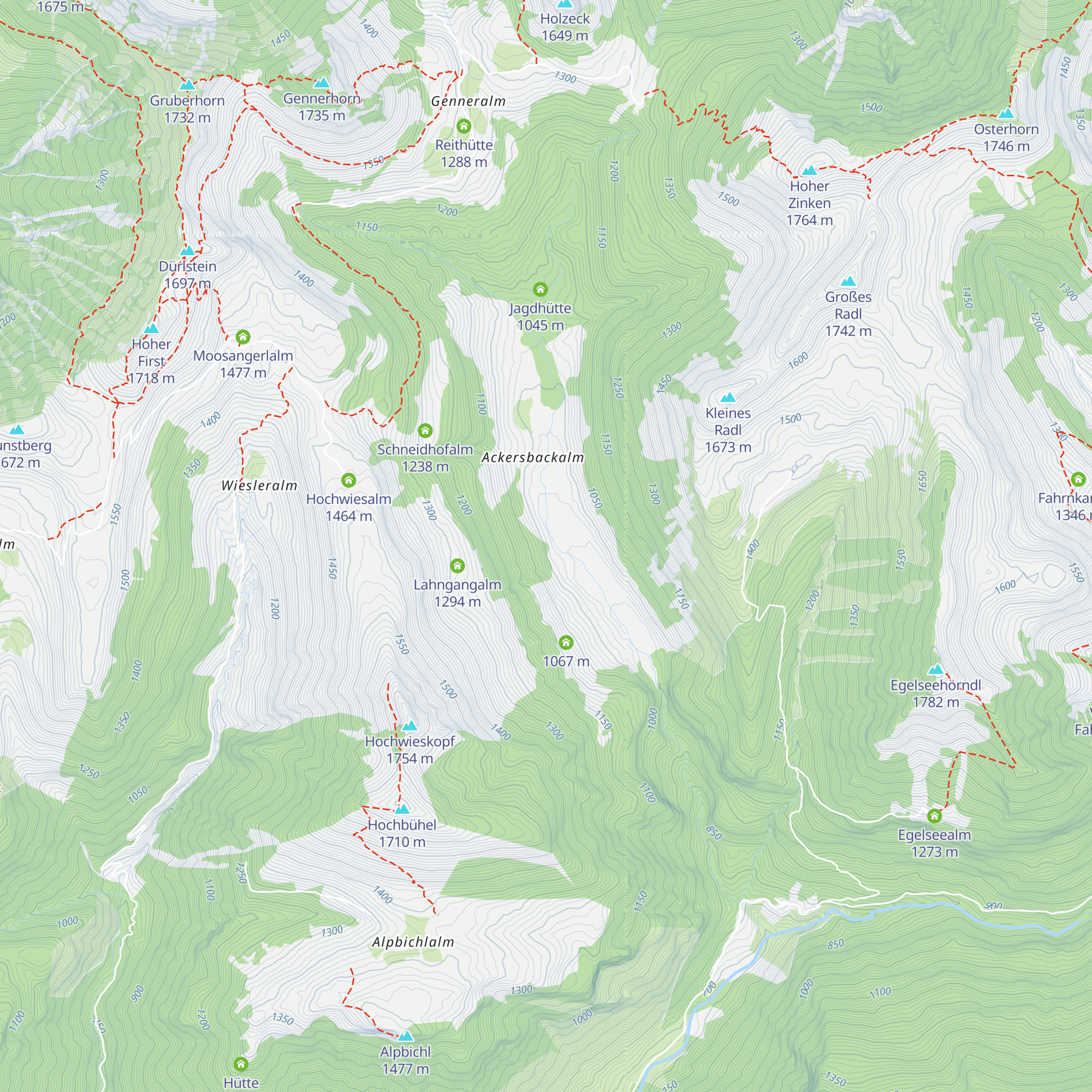 Wiesbachhütte map
