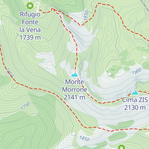 Map of Monte Morrone