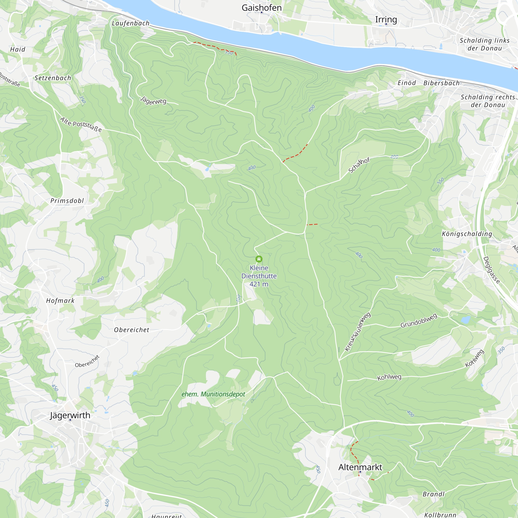 Kleine Diensthütte map