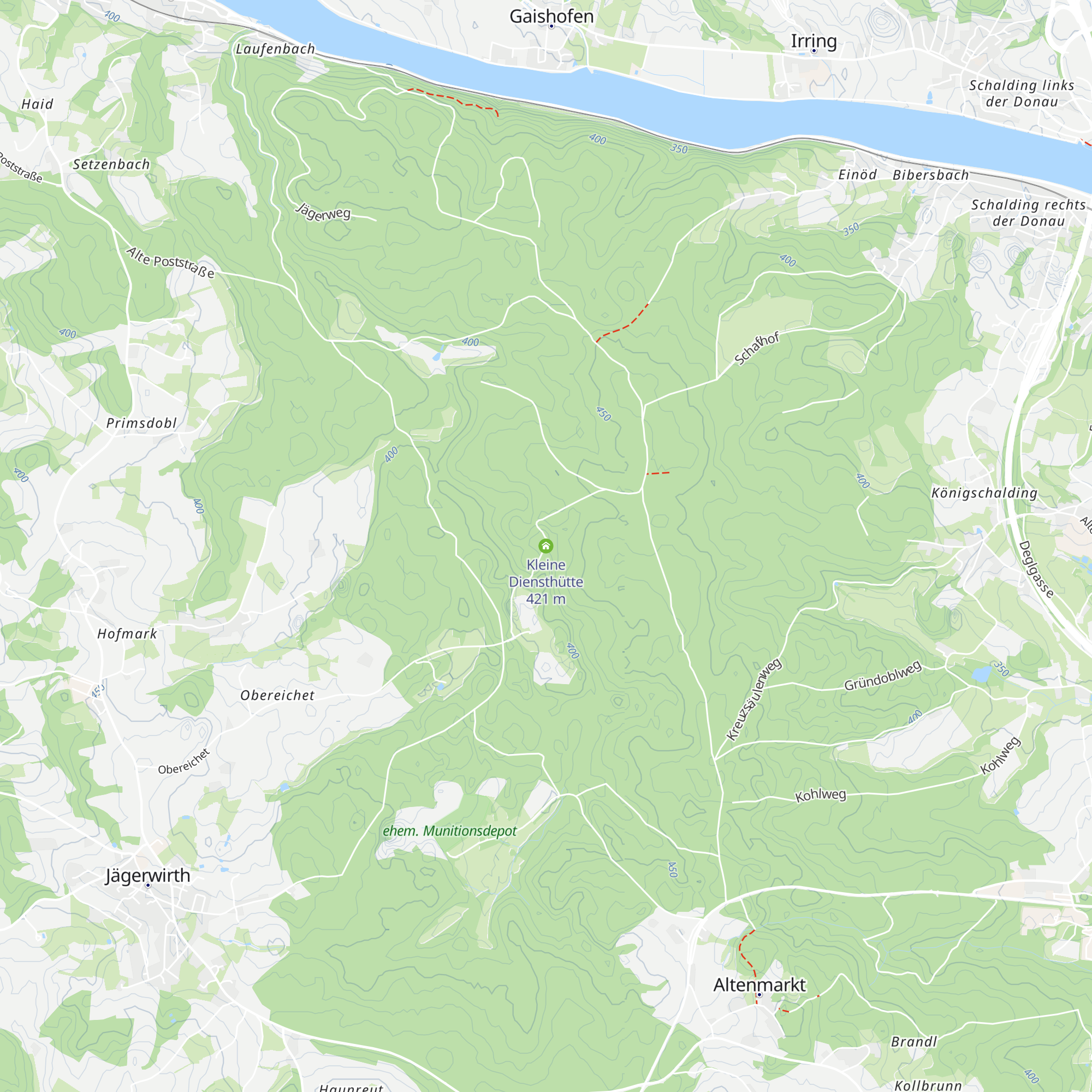 Kleine Diensthütte map